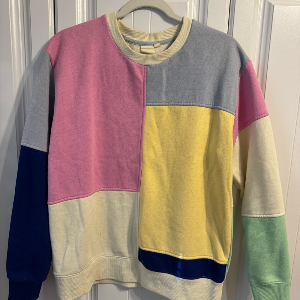 Vans color block sweatshirt size small